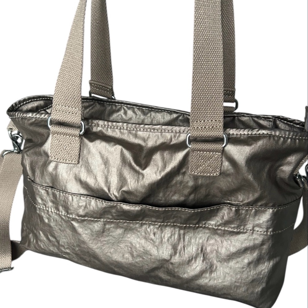 Kipling Metallic Angela Medium Shoulder Bag - Picture 3 of 11